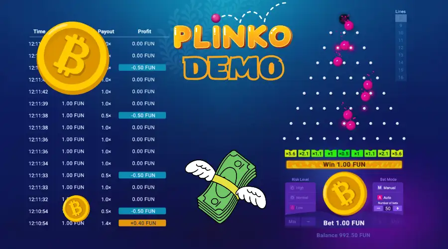 Plinko demo version - risk-free play